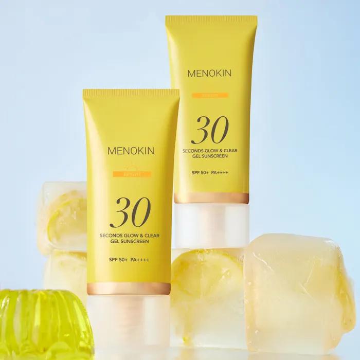 Menokin 30 Second Glow & Clear Gel Солнцезащитный крем Сияющий 50 мл SPF50+ PA++++