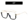 Double Beam Sunglasses Large Frame Sunglasses Retro Personalized Sunglasses Uv Protection Lower Half Frame