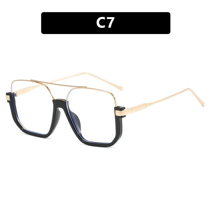 Double Beam Sunglasses Large Frame Sunglasses Retro Personalized Sunglasses Uv Protection Lower Half Frame