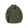 Heavy Retro Khaki Tooling Jacket Men'S Loose Large Size Trendy Brand Youth Shirt Casual Coat Trendy