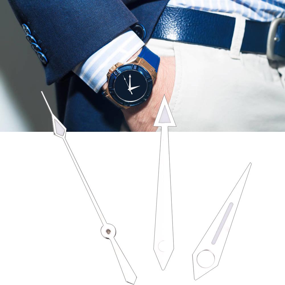 Men Watch Hour Minute Second Hands Watch Needles Fit for ETA2824 Movement Silver