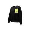 Cord Crewneck Sweatshirt With Contrast Pocket Women Sweatshirt Black 534753-01