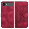 For iPhone 17 Air Leather Case with Wrist Strap Diamond Imprint Wallet Phone Cover