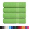 VidaXL Serviettes de douche 4 pcs vert pomme 70x140 cm 100% coton 137026