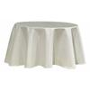 Round Stain-resistant Tablecloth "Sequins" 160 Cm (4 To 6 Place Settings) - White