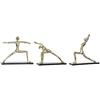 Decorative Figurines - HOME DECOR - Dkd Home Decor - MDF Wood - Set of 3 - Yoga - Multicolor