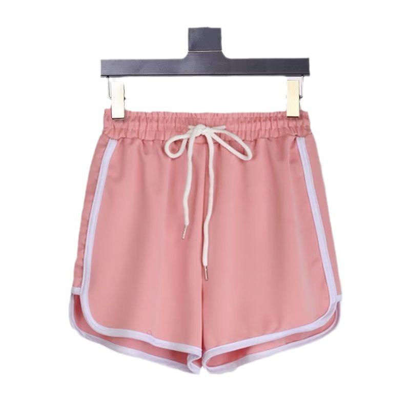 Летние тонкие корейские спортивные шорты женские трехточечные беговые брюки свободные повседневные короткие шорты шорты шорты одежда пляжные брюки