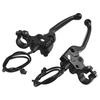 1 Pair Bike Brake Levers Black With Parking Button