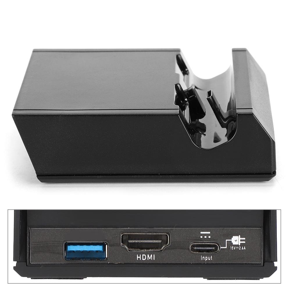 Портативная док-станция для зарядки HDMI Настольное зарядное устройство для Switch Lite с интерфейсом для наушников