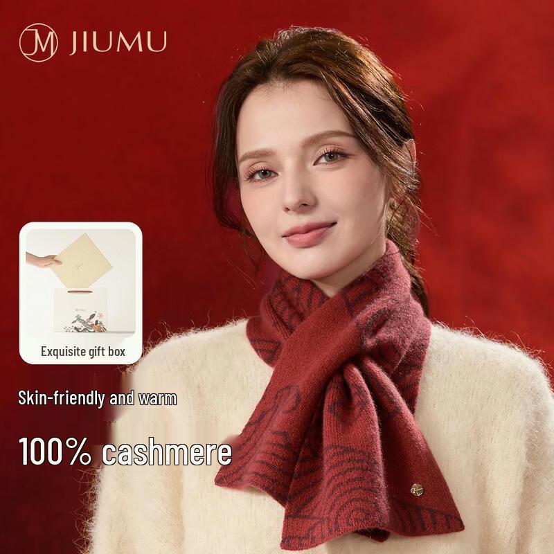 JIUMU Женский зимний шарф из 100% кашемира