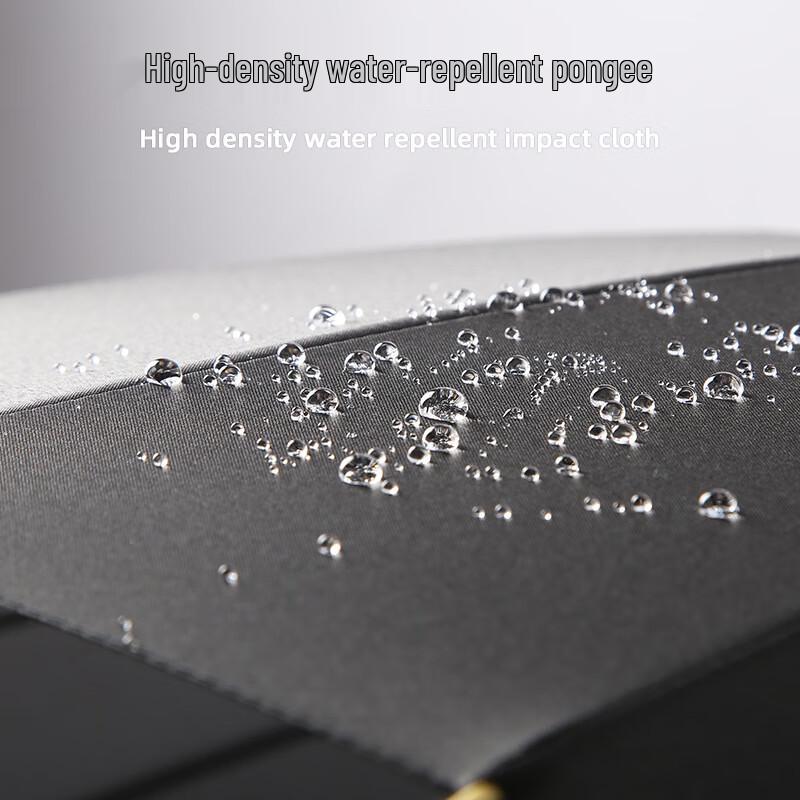 Ручной 24-спицевый зонт с длинной ручкой и двойным куполом с автоматическим водонепроницаемым чехлом