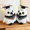 Creative Dr.Owl Plush Toys Cute Soft Bird Doctor Graduation Toys Delicate Ribbon Owl Doll Party Decor Funny Children Gift