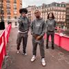 Cross-border T-shirts, pullovers, European and American Alcatraz Island unisex sweatshirts and sweatpants sets, street hip-hop outfits
