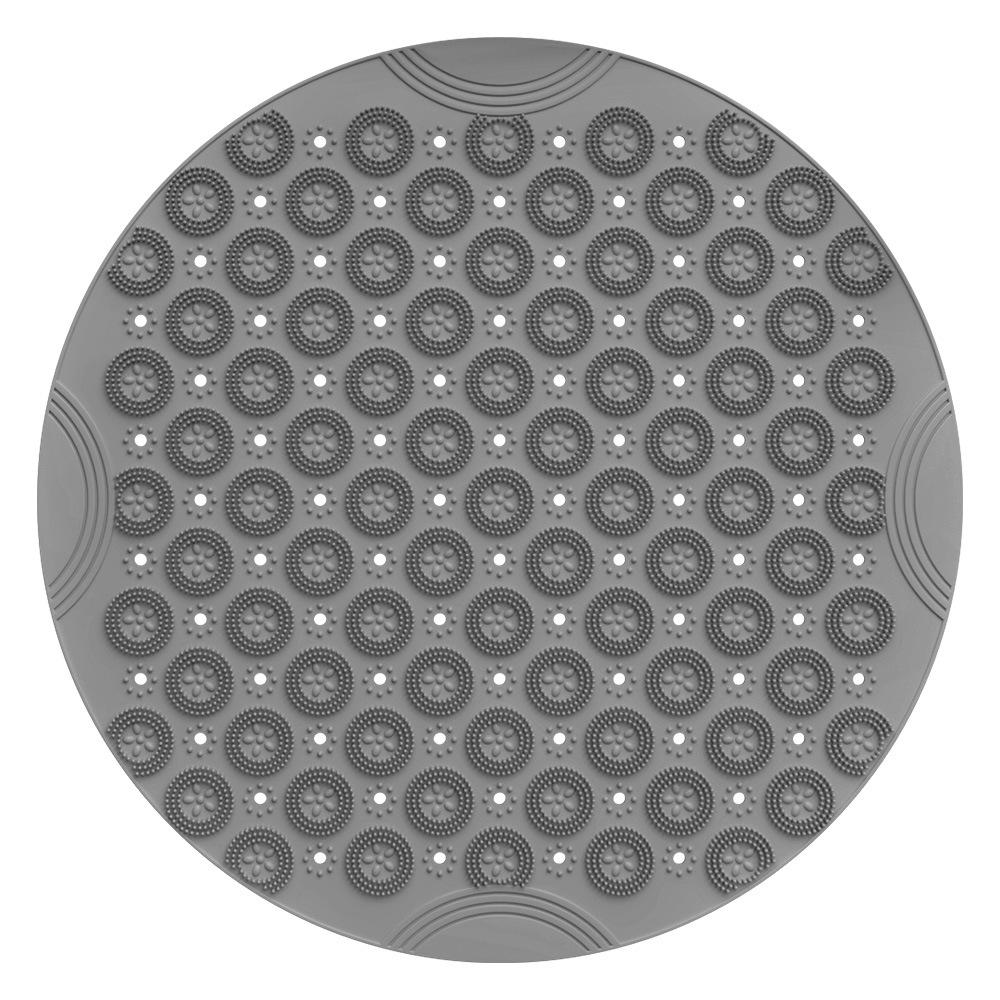 Круглые нескользящие коврики для ванной комнаты из ПВХ, гидрофобные быстросохнущие коврики для душа на присоске, массажные коврики для ванной комнаты