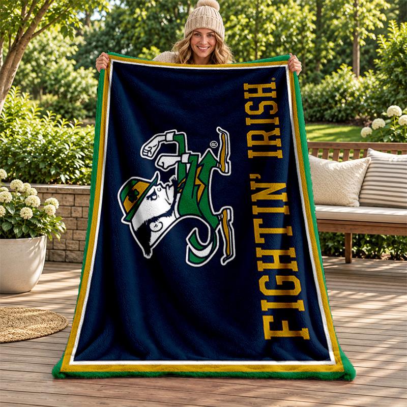 Fighting Irish blanket Flannel Blanket Soft Cozy Plush Throw for Sofa Bed Lightweight Home Decoration Gifts for Christmas various holidays
