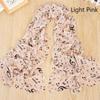 Ladies Gift Accessory Treble Clef Printed Muffler Shawl Music Note Printed Scarf Chiffon Silk Scarf