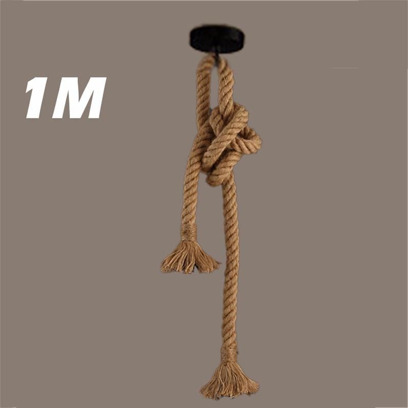 Винтажный Ретро Промышленный Лофт Держатель Пеньковой Веревки Потолочный Подвесной Светильник Лампа Кафе Ресторан Ретро Люстра