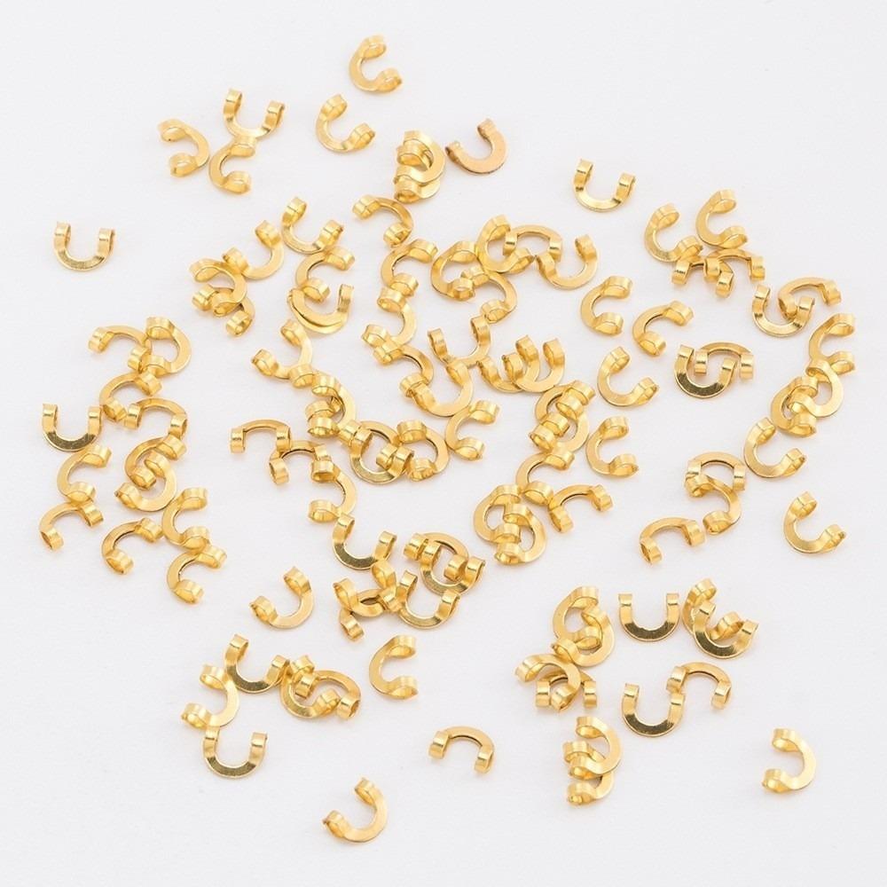 100 PCS Copper Material Fishing Clevis Irregular U-shaped Lure Making Accessories Fishing Tackle