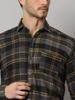Bigreams Мужская фланелевая рубашка в клетку из 100% хлопка, окрашенная в пряжу, для рубашки с длинным рукавом