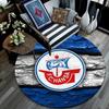 Круглый ковер FC Hansa Rostock, Ковер для гостиной, спальни, дивана, игровой комнаты, Декор, Нескользящий коврик для пола