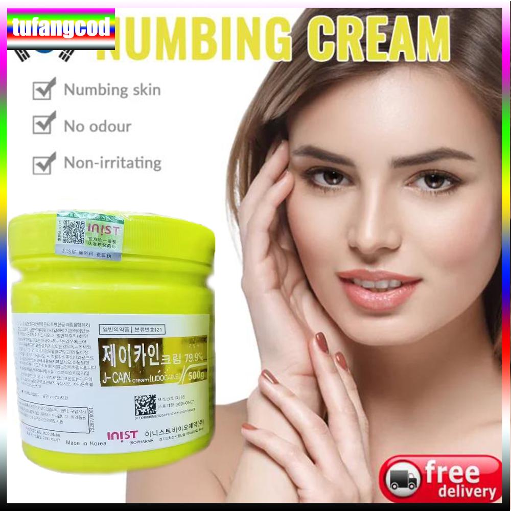 Tufangcod 500 г анестетик для татуировки, быстро вызывающий онемение кожи, 79,9% желтый крем, полуперманентный
