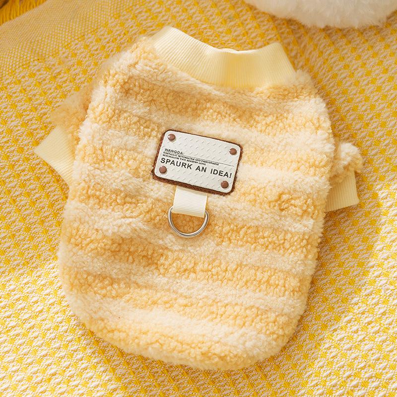 New Dog Fleece Winter Warm Medium and Small Dog Autumn and Winter Two-legged Cat Leash Pet Clothes
