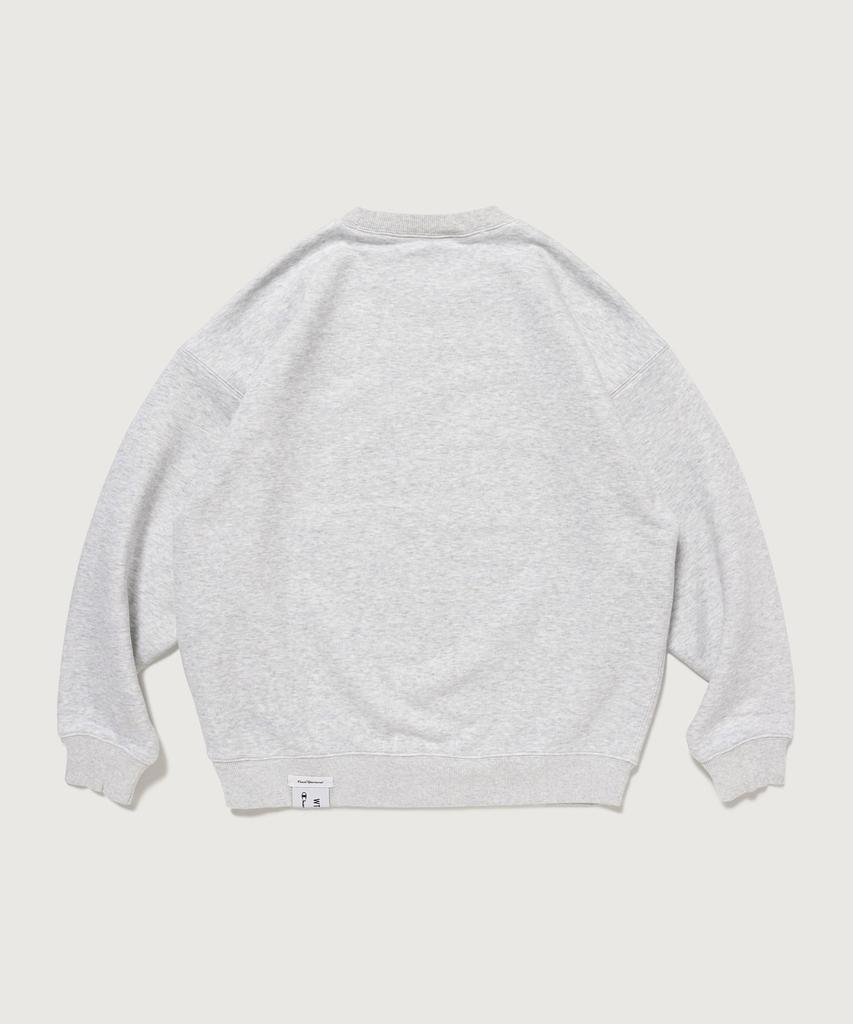 CHAMPION X Doubletaps Terry Fleece Crewneck Sweatshirt Heather Gray