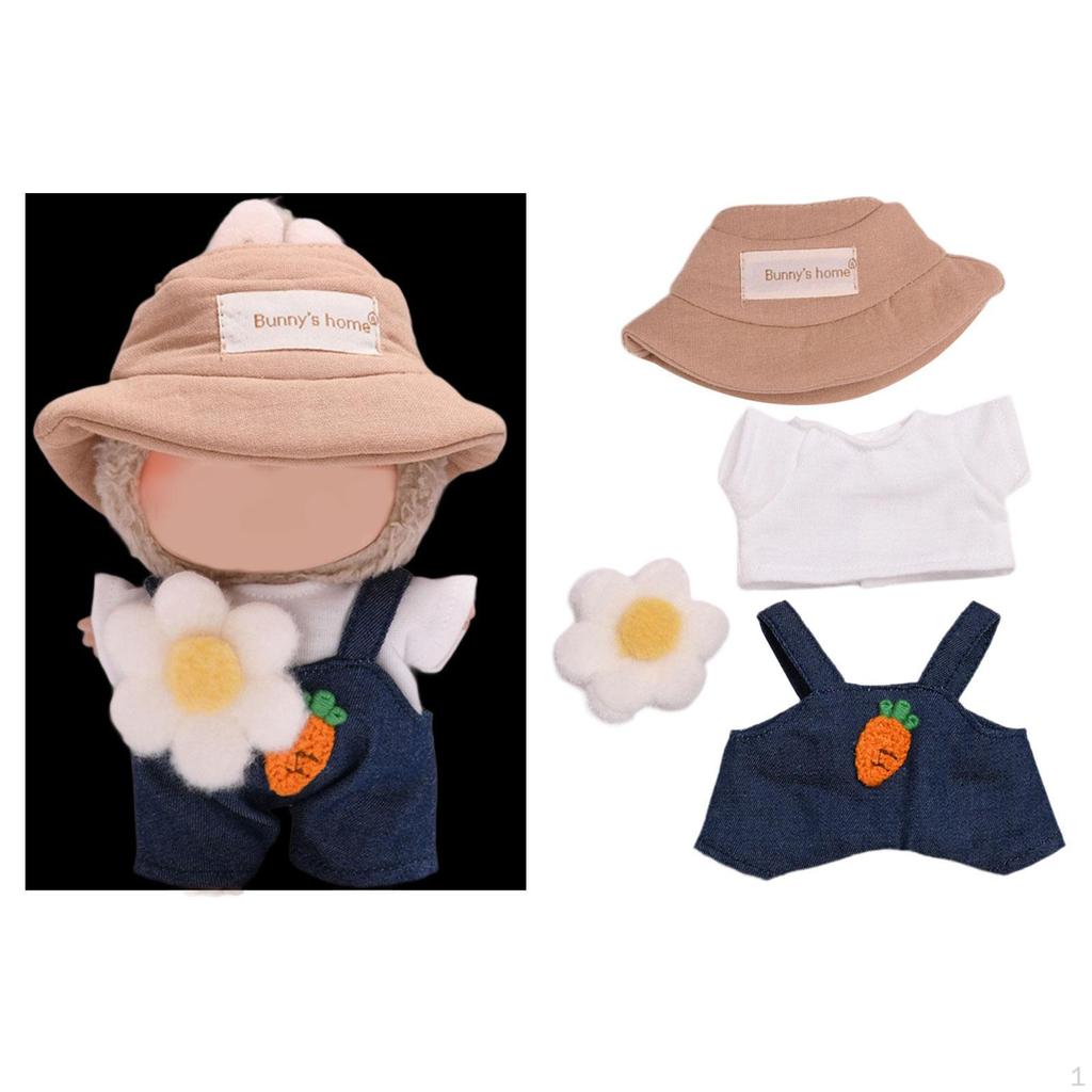 Stuffed Doll T Shirt and Pants Fashion Make Your Own Dolls for 6.69inch Carrot