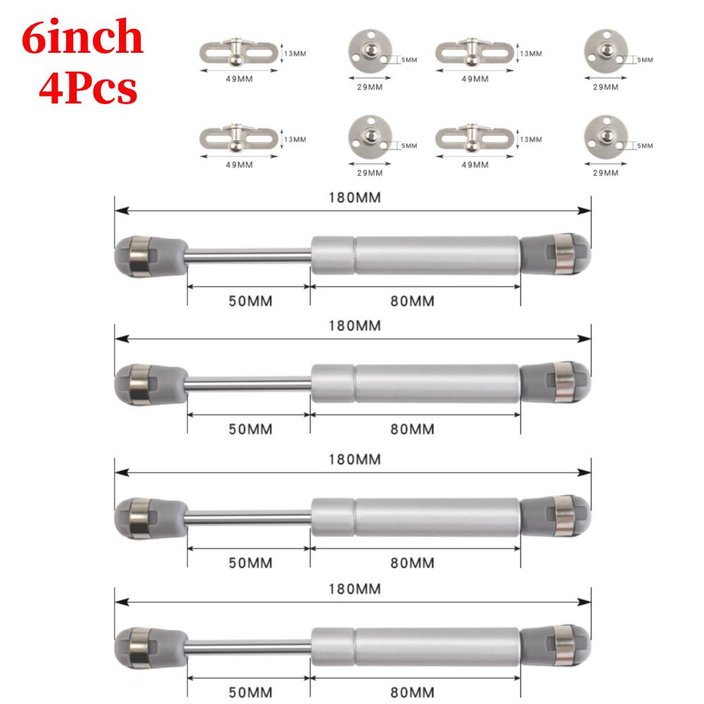 2/4PCS Cabinet Door Gas Struts 100N/10KG Supports Gas Spring Lid Support Gas Props Shocks Kitchen Cupboard Hydraulic Hinge