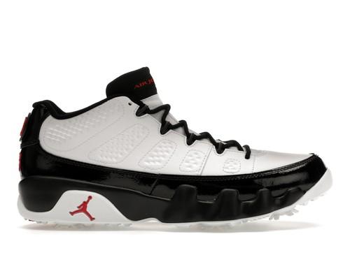 Air Jordan 9 Golf Low Белый Черный Настоящий Красный - FJ5934-100