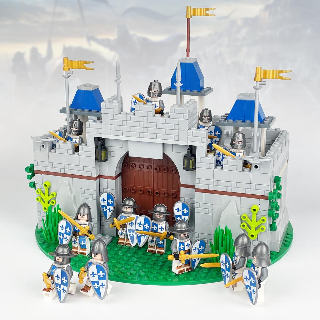 Jinzhi Medieval European Castle 1602D Architectural Model Children'S Building Block Toy Roman Scene