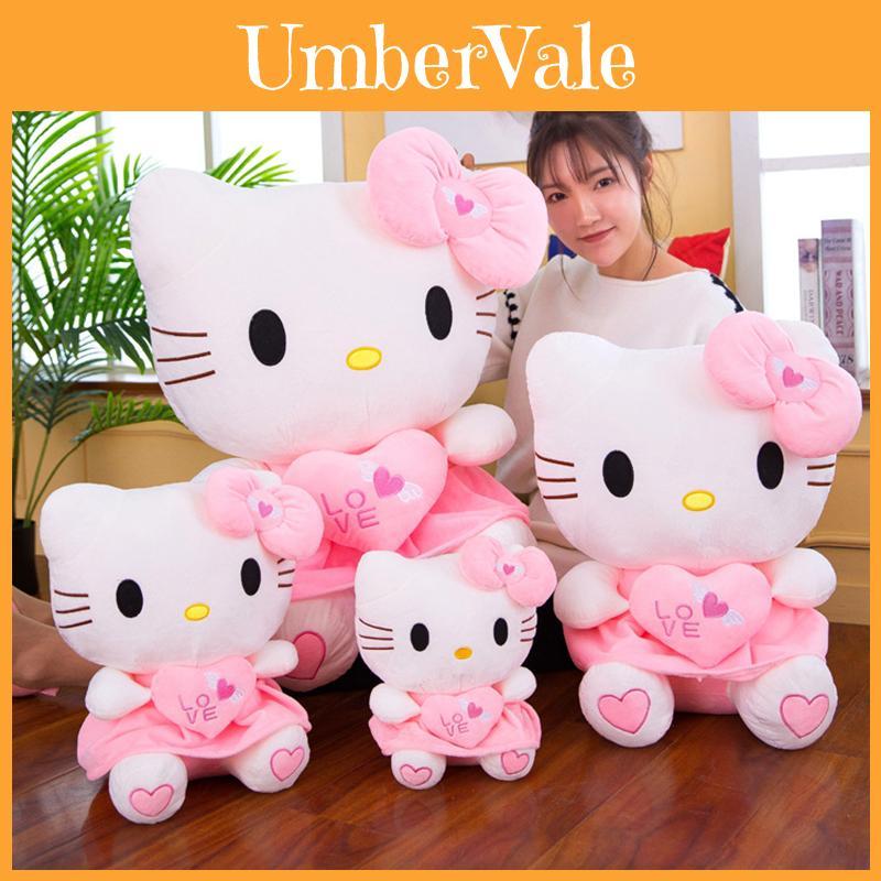 Charming Hello Kitty Stuffed Cat Doll Lovely Filled Pillow Comfortable Plush Gift For Kids