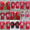 49ers Football Jersey 10 85 97 Red White Retro Embroidered Mesh Sports T-Shirt