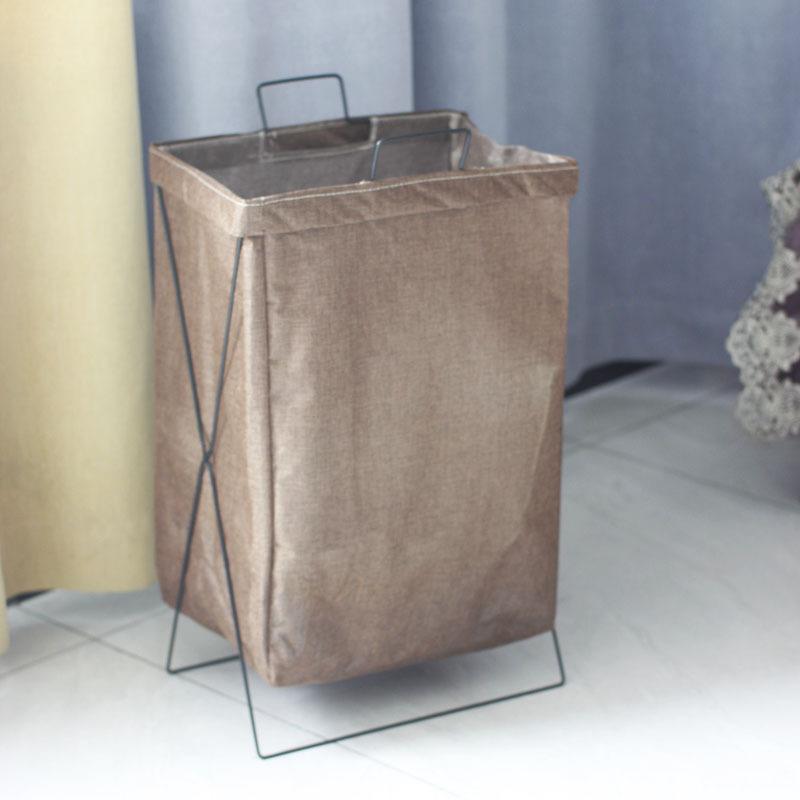 Складная водонепроницаемая корзина для грязной одежды с железной рамой, большая корзина для белья