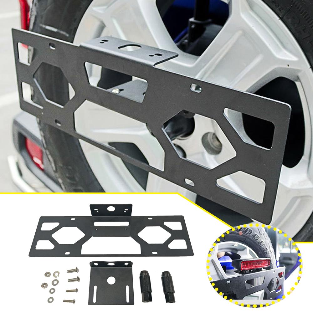 Черный кронштейн для крепления номерного знака сзади подходит для кронштейна для крепления номерных знаков Jeep Wrangler JL 2018-2024+