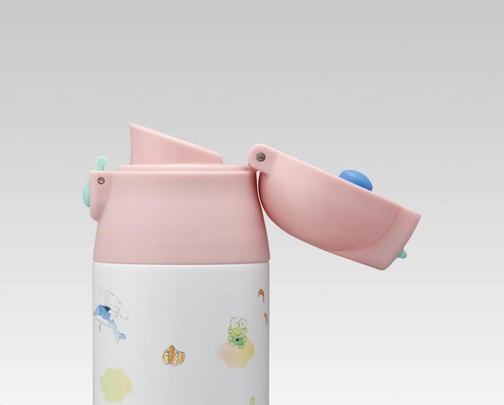 Бутылка-кружка Skater 360 мл, термоизолированная бутылка для воды из нержавеющей стали Sanrio Characters x Akiko Obuchi Sanrio SDPC4-A