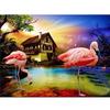 5D Diy Diamond Painting Flamingo Embroidery DiamondHome Art Handmade Cross Stitch Wall Decor