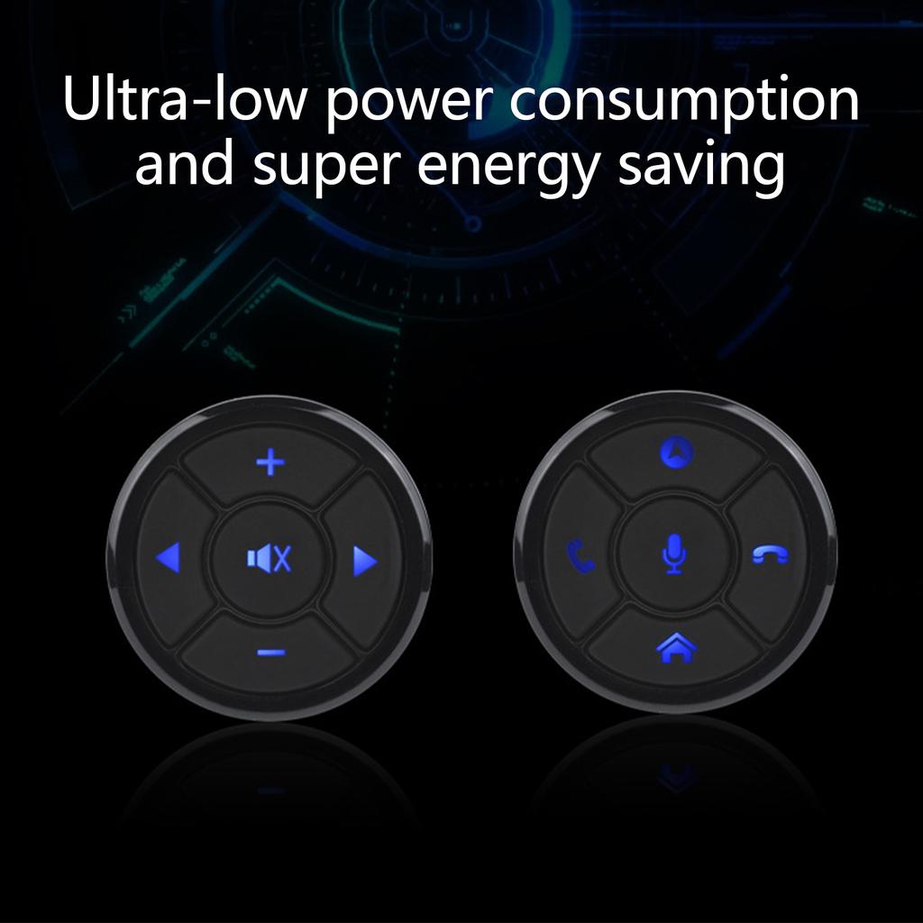 Автомобильный мультимедийный навигационный беспроводной пульт дистанционного управления с подсветкой кнопок, подходит для темных помещений, дальность действия 10 м