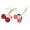 Брелок-подвеска для сумки в виде блестящей вишни, стильный женский, милый, для кошельков, сумок, автомобильный брелок