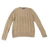 Polo FW24 Cable Knit Long Sleeve Sweater With Small Pony Embroidery Unisex Sweater Khaki MNPOSWE16821865-200