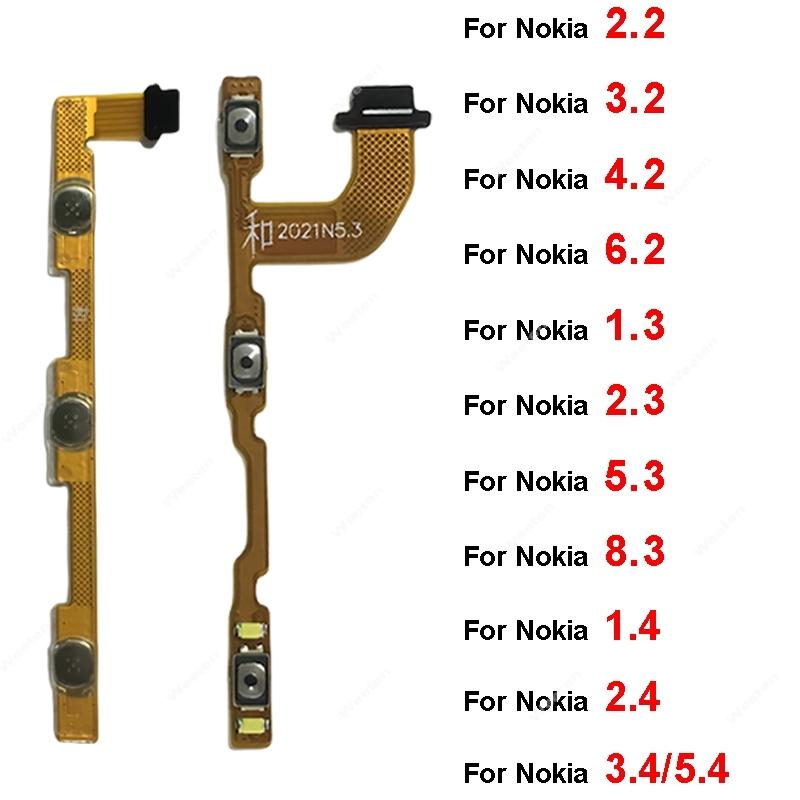 For Nokia 2.2 3.2 4.2 6.2 7.2 1.3 2.3 5.3 8.3 1.4 2.4 3.4 5.4 Power Volume Side Button Key Flex Cable