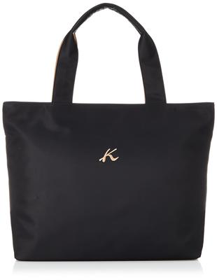 Сумка-тоут формата А4 цвета кофе с молоком 15671 [Kitamura] R-0686 Женская Черный/Кафе [Черный]