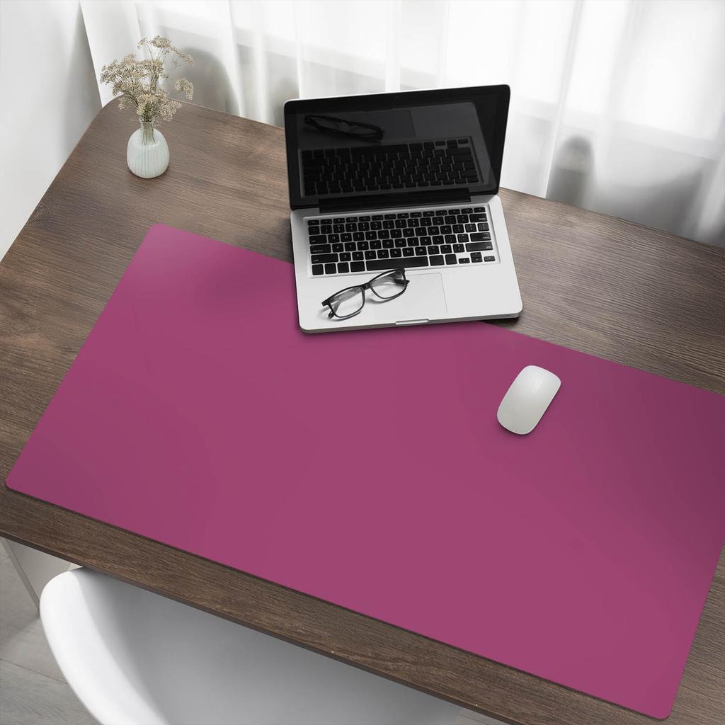 Podkładka Na Biurko Pod Mysz Klawiaturę I Laptopa Kolor Różowy 120X60 Cm