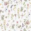 VEELIKE Floral Wallpaper Stickers, Remake Sheet, Wallpaper Cloth, Renovation Sheet, Cutting Sheet, Wall Sticker, 44.5 X 300cm, White, Various Floral