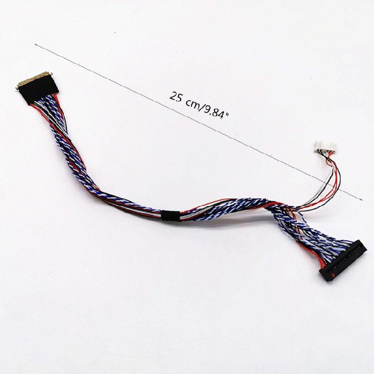 ЖК-экран LVDS Кабель 40-контактный LVDS Кабель 2-канальный 6-битный Поддержка для 14-18,4 дюйма