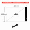 Brightness Adjustable Painting Pad Eye Protection Led Drawing Copy Board  Children Painting