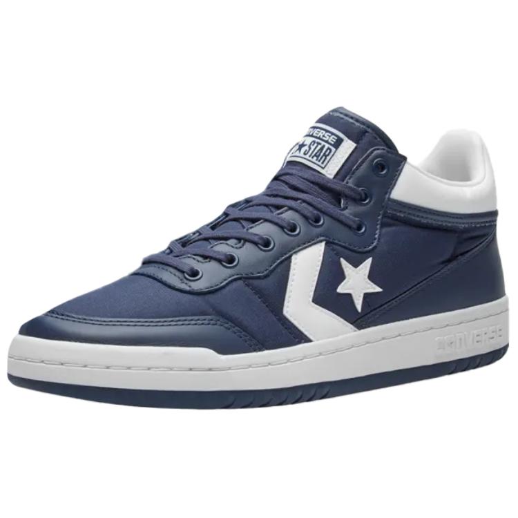 Converse Быстрый прорыв Нескользящие Устойчивые к истиранию Средние кеды для скейтборда Мужские Синие 156976c