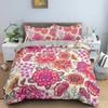 Красивые цветы пододеяльник комплект постельного белья с 3D цветочным принтом роскошный комплект постельного белья размера «king-size» с наволочкой домашний декор