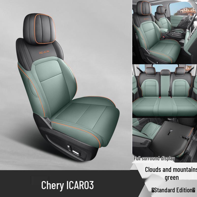 Новая универсальная 5-местная полностью кожаная подушка на автомобильное сиденье для Car03 - Все сезоны