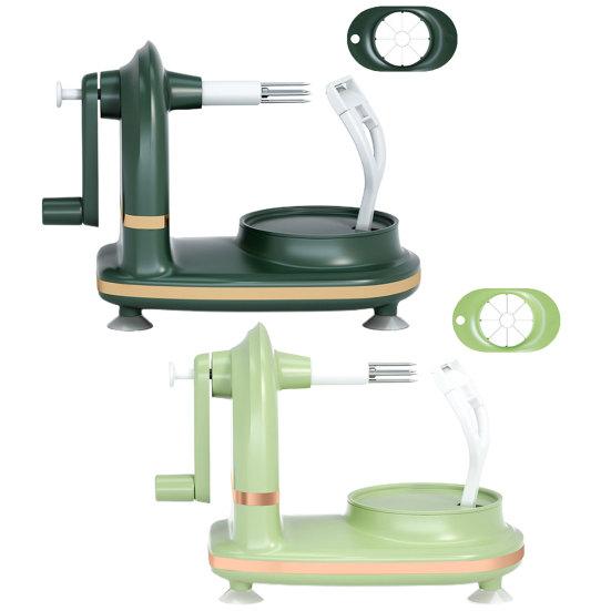 Изготовленный из прочного материала ABS+PC, этот овощечистка оснащен острыми лезвиями из нержавеющей стали, которые могут быстро тонко нарезать груши, не теряя при этом слишком много мякоти.